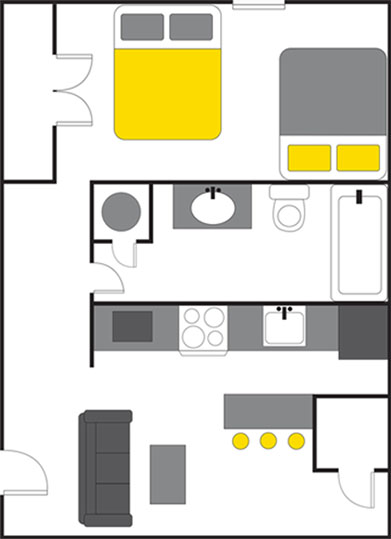 floor plan of apartment